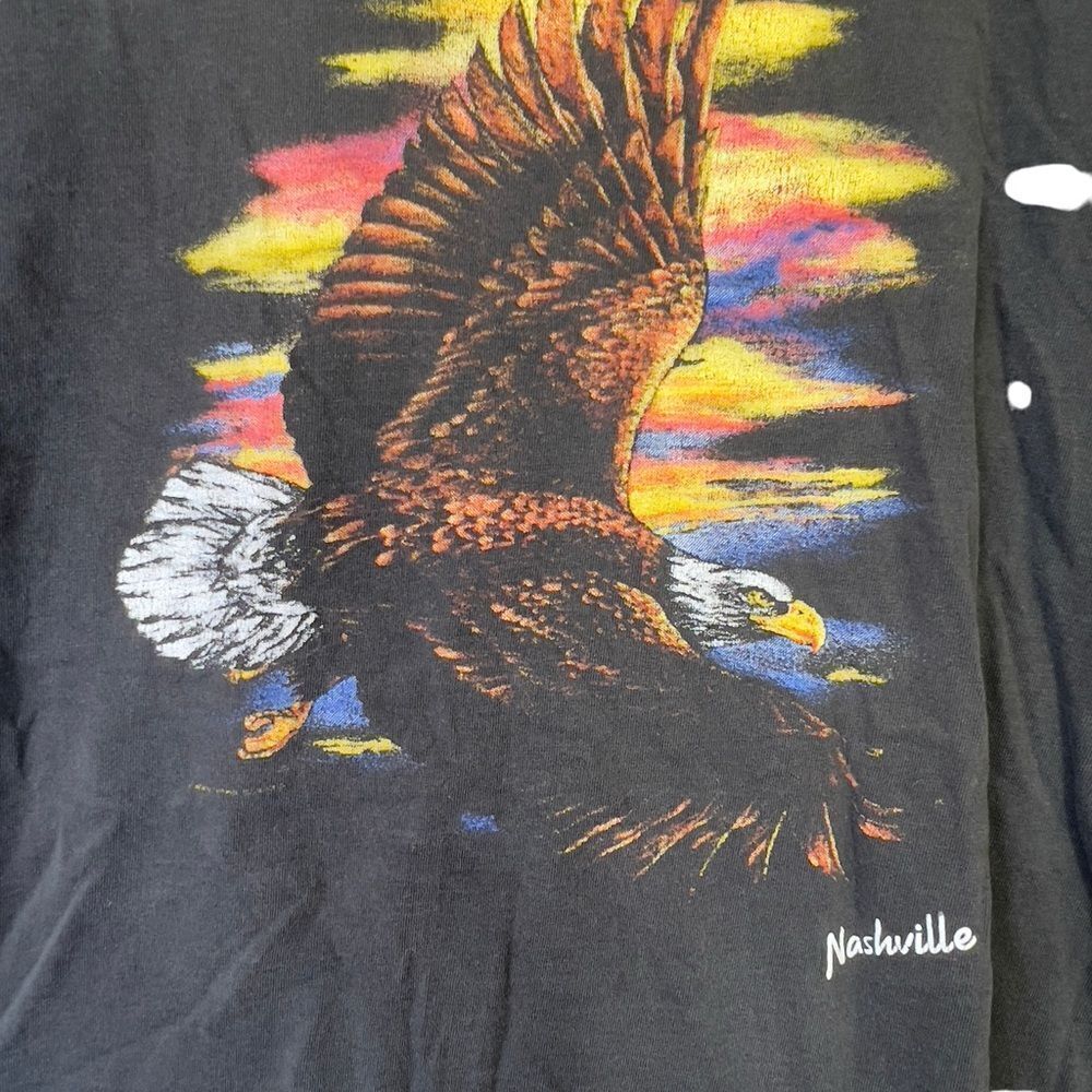 🦅Delta Cotton Nashville Eagle T Shirt Size Made USA large